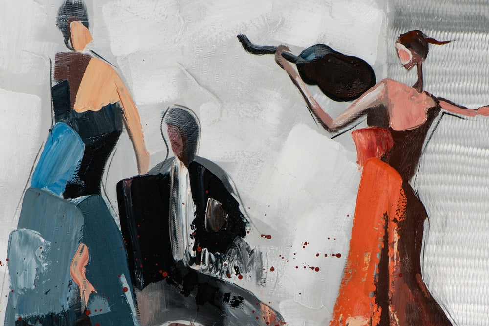 Tanz mit Geige und Akkordeon