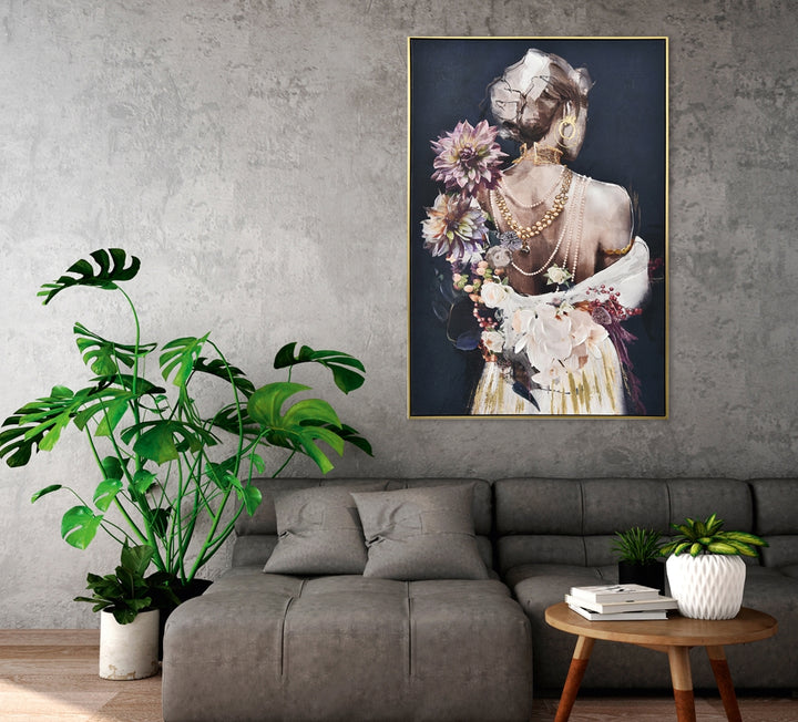 Schöner Rücken mit Perlenketten