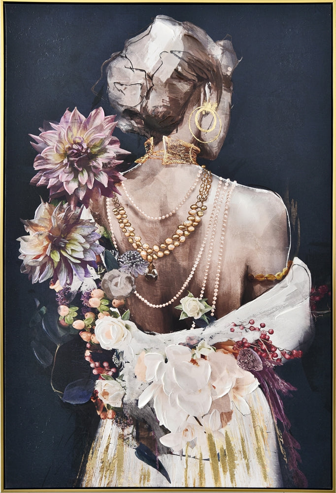 Schöner Rücken mit Perlenketten