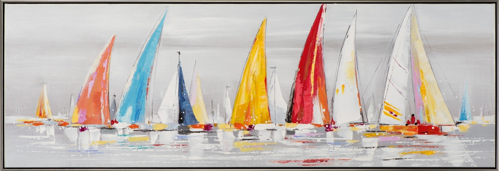 Bunte Segelboote