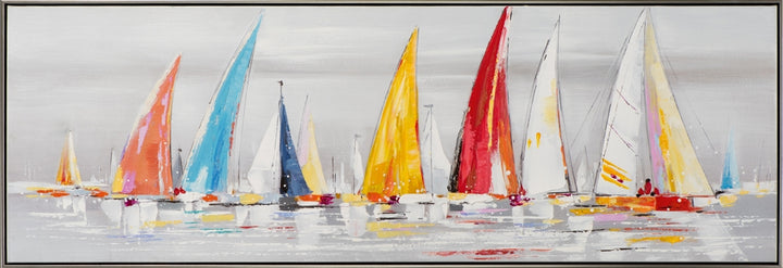 Bunte Segelboote