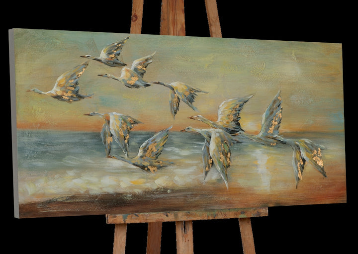 Gänse auf ihrem Flug nach Süden