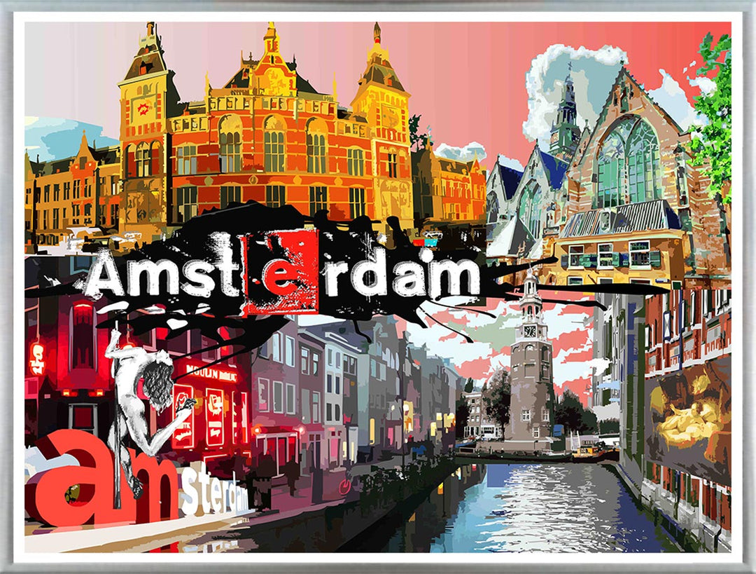 Abstraktes Amsterdam No.1 Collage