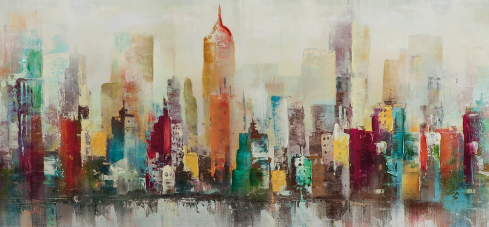 Farbenfrohe Skyline
