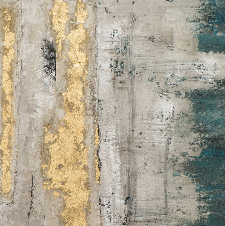 Glühende Silhouetten in Türkis