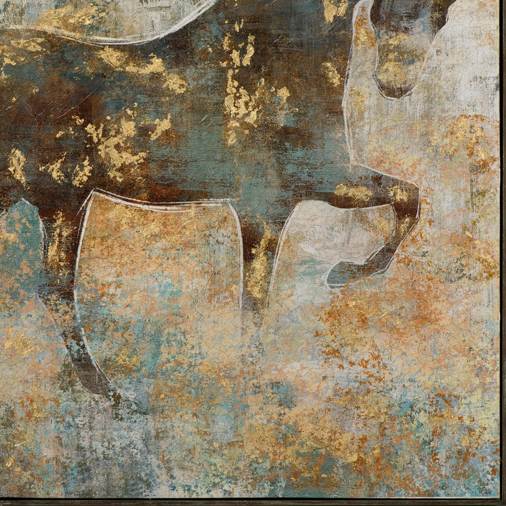 Pferd mit goldenen Tupfen