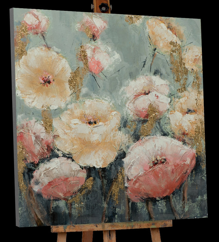 Blumen in rosa und beige