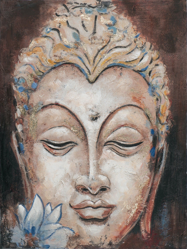 Schlafender Buddha mit Lotus