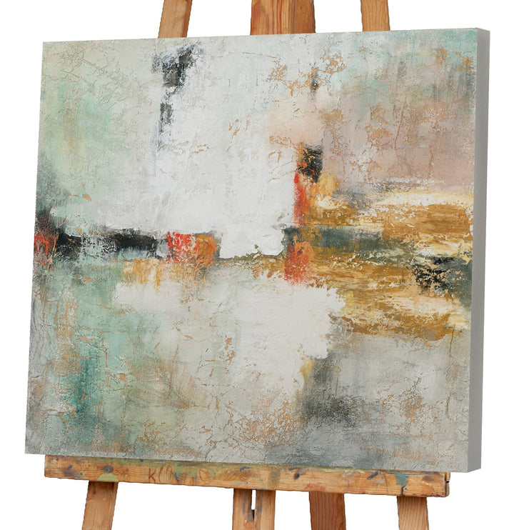 Komposition in Gold und Terracotta