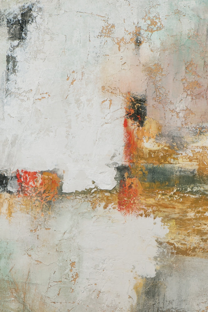 Komposition in Gold und Terracotta