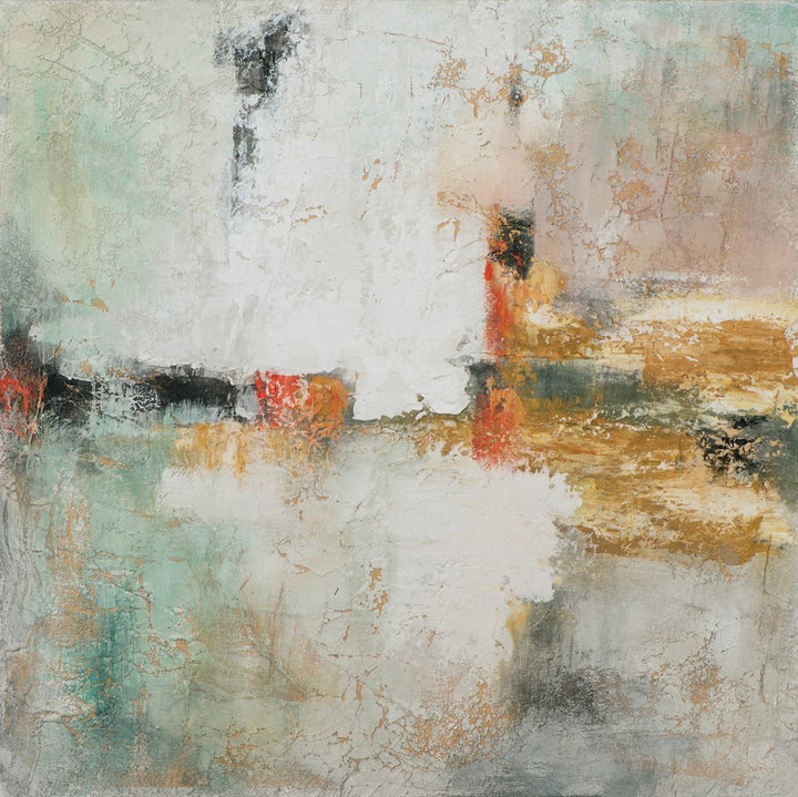 Komposition in Gold und Terracotta