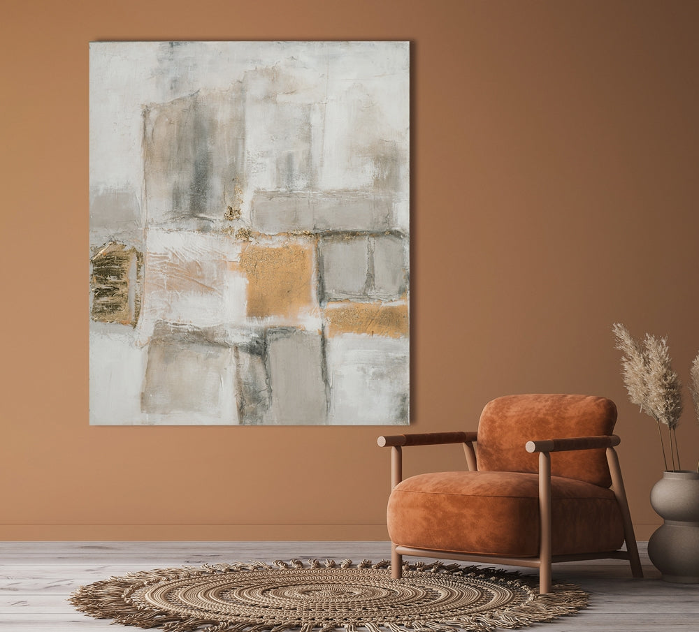 Facetten in Beige und Gold