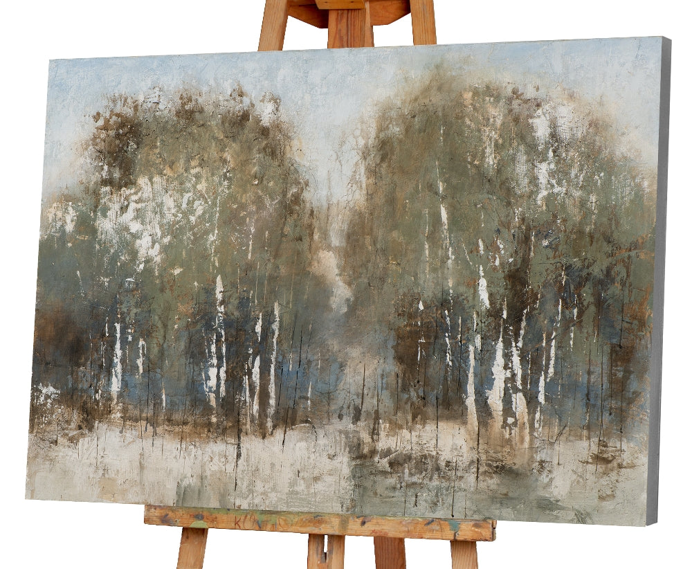 Abstrakter Birkenwald