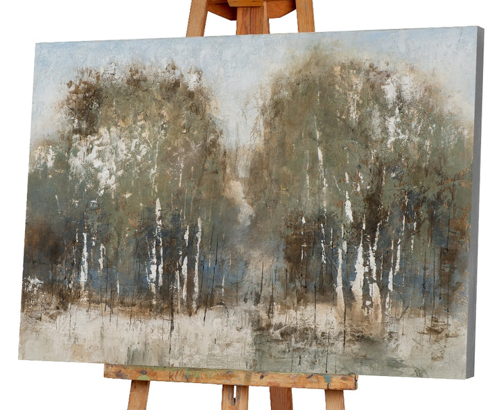 Abstrakter Birkenwald