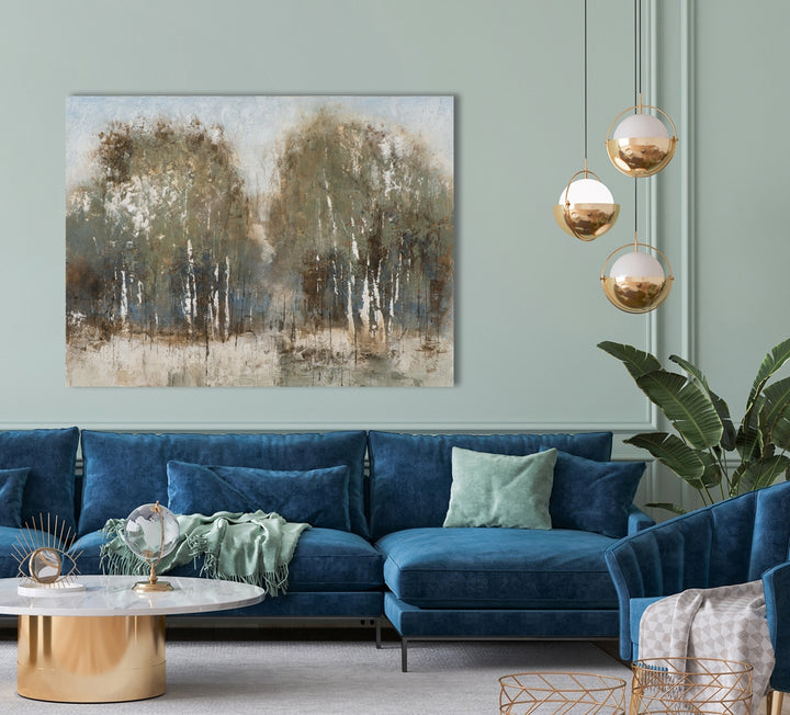 Abstrakter Birkenwald