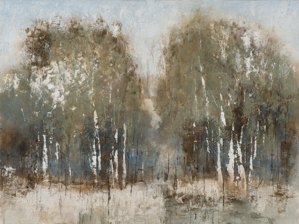 Abstrakter Birkenwald