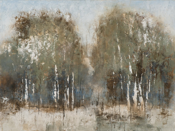 Abstrakter Birkenwald