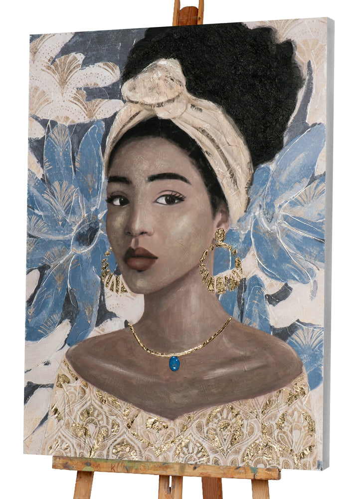 Anmutige Schöne mit Goldcolier