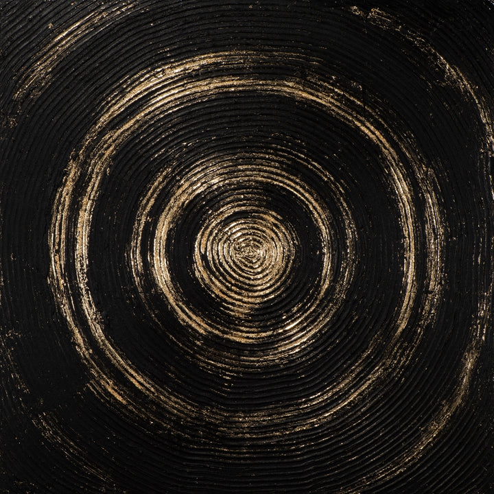 Elegantes Mandala in Schwarz-gold