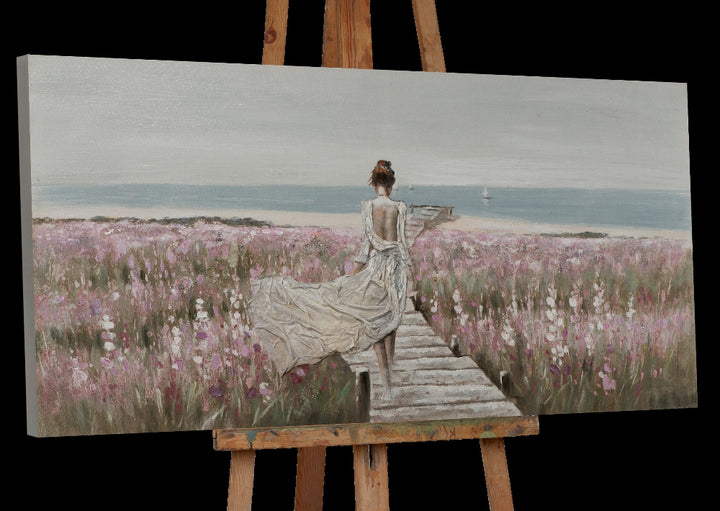 Die Schöne am Strand