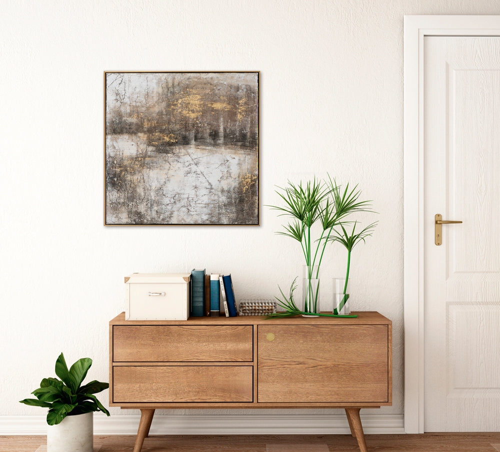 Komposition mit goldenen Akzenten