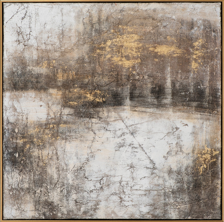 Komposition mit goldenen Akzenten