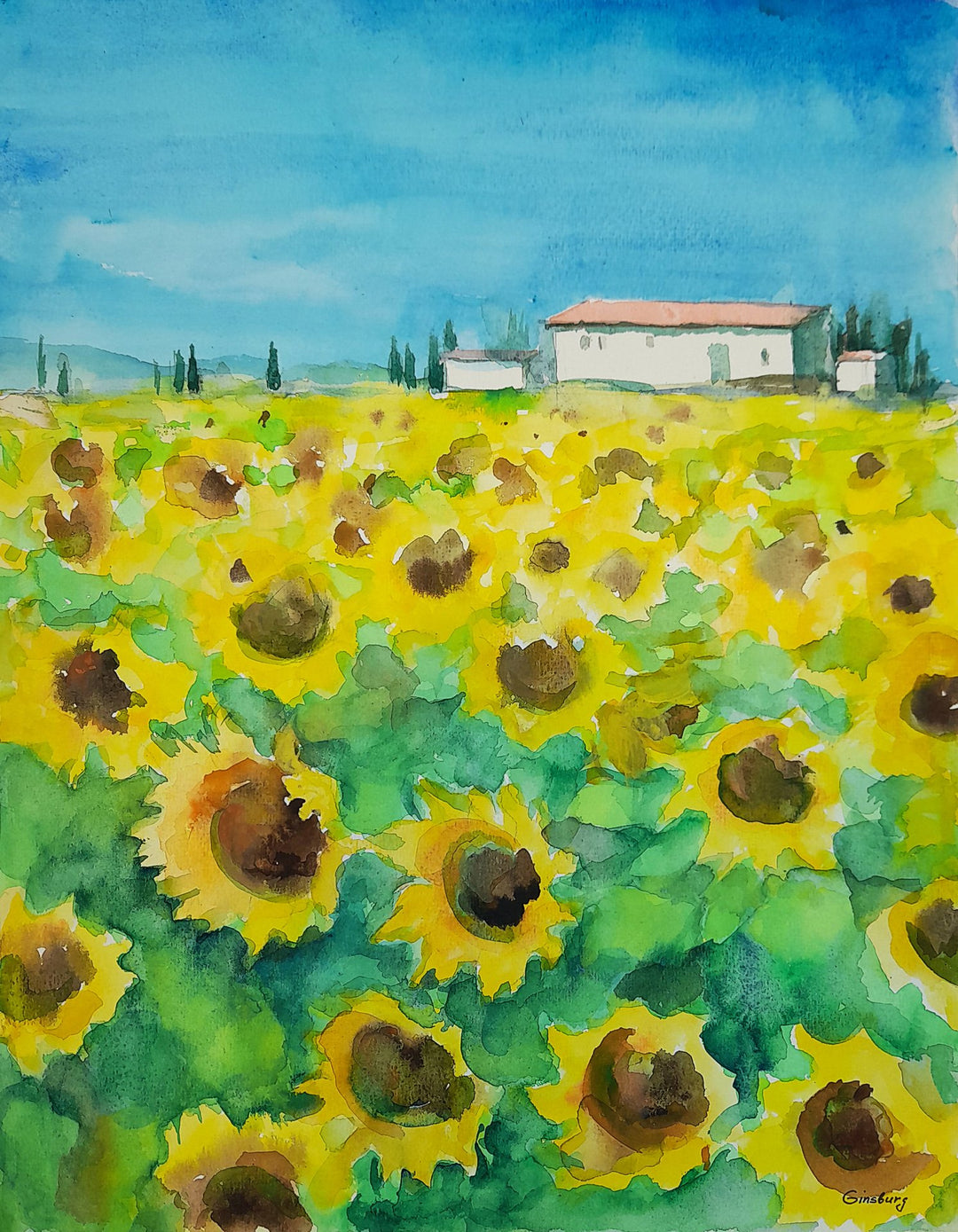 "Sonnenblumenfeld II" | Alexander Ginsburg