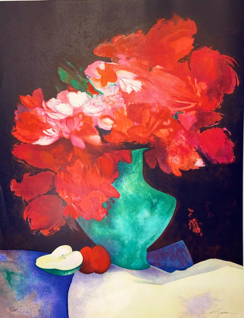 "Bouquet de pivoines" | Claude Gaveau