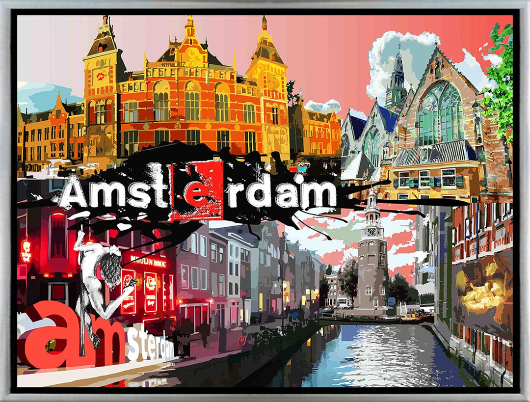 Abstraktes Amsterdam No.1 Collage