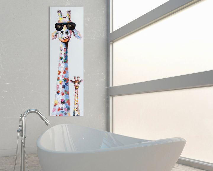 Giraffe mit Sonnenbrille