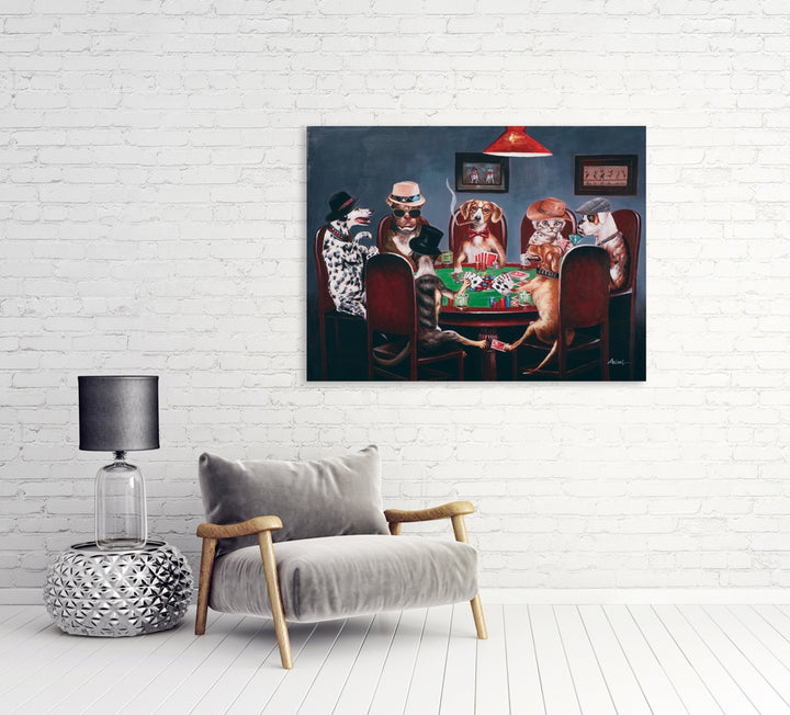 Skatrunde mit Hunden