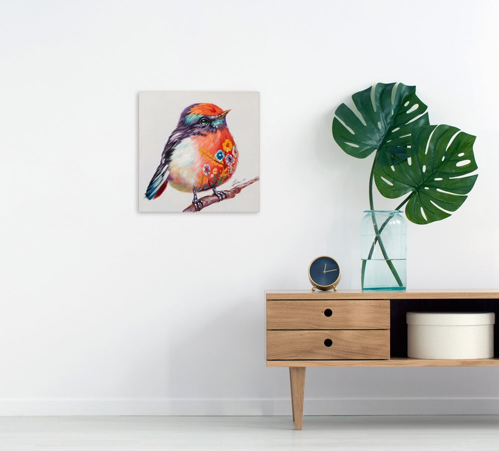 Süsser bunter Vogel