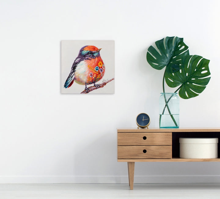 Süsser bunter Vogel