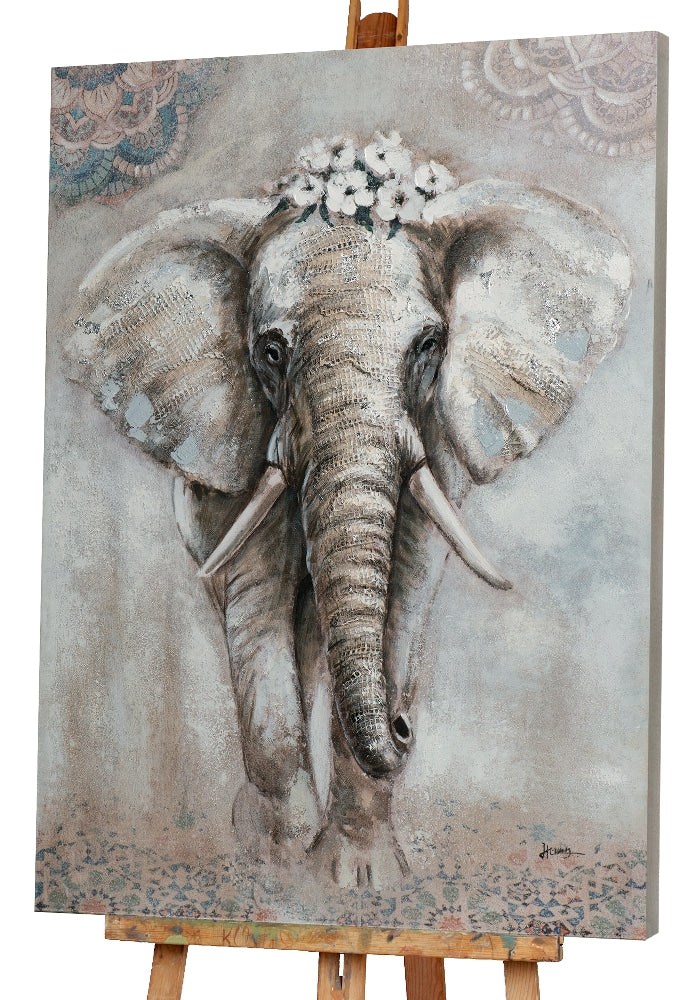 Elefant mit Blumen
