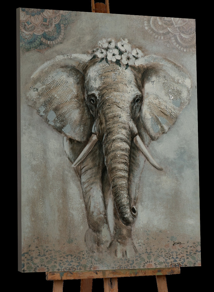 Elefant mit Blumen