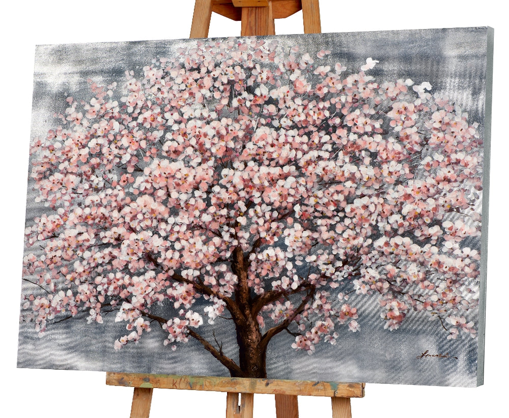 Blühender rosa Baum