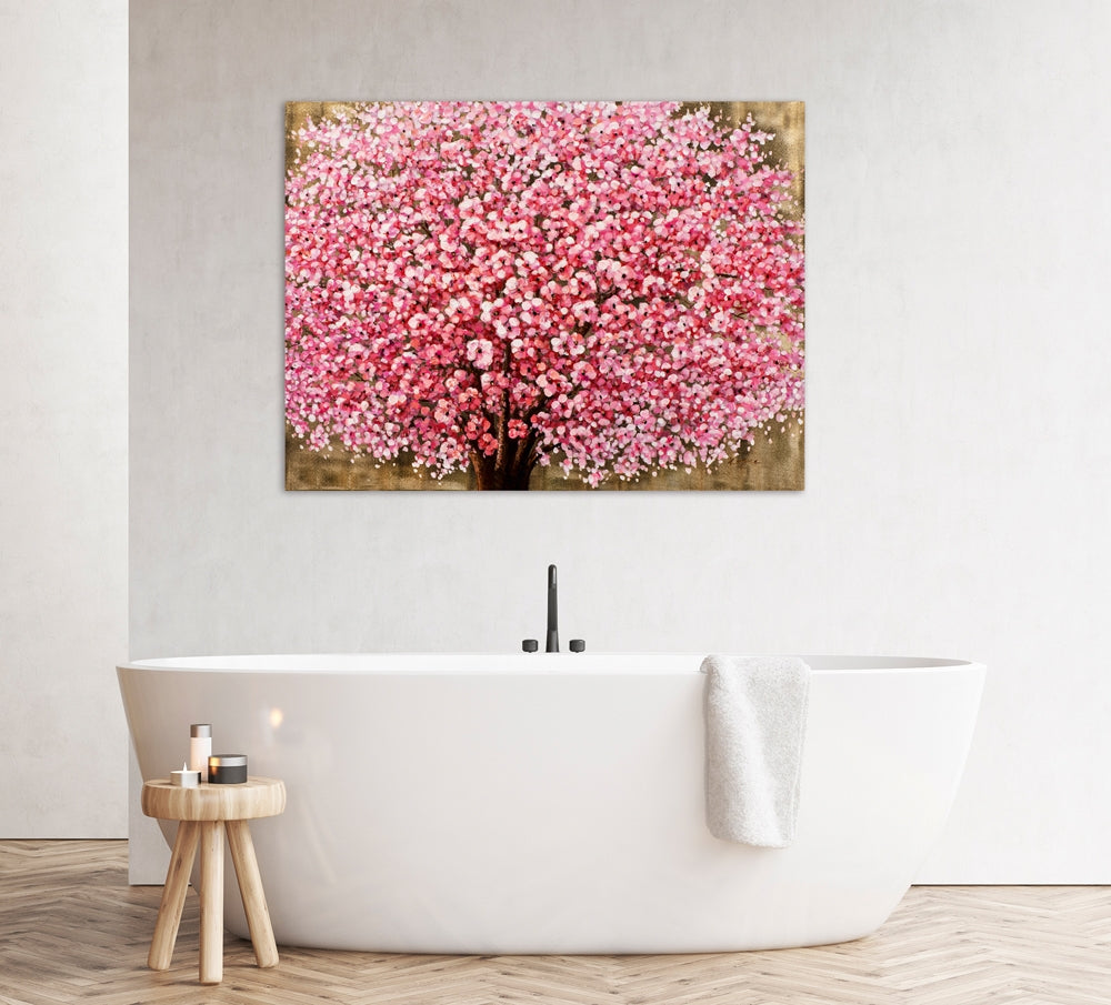 Blühender Baum mit Hochglanz