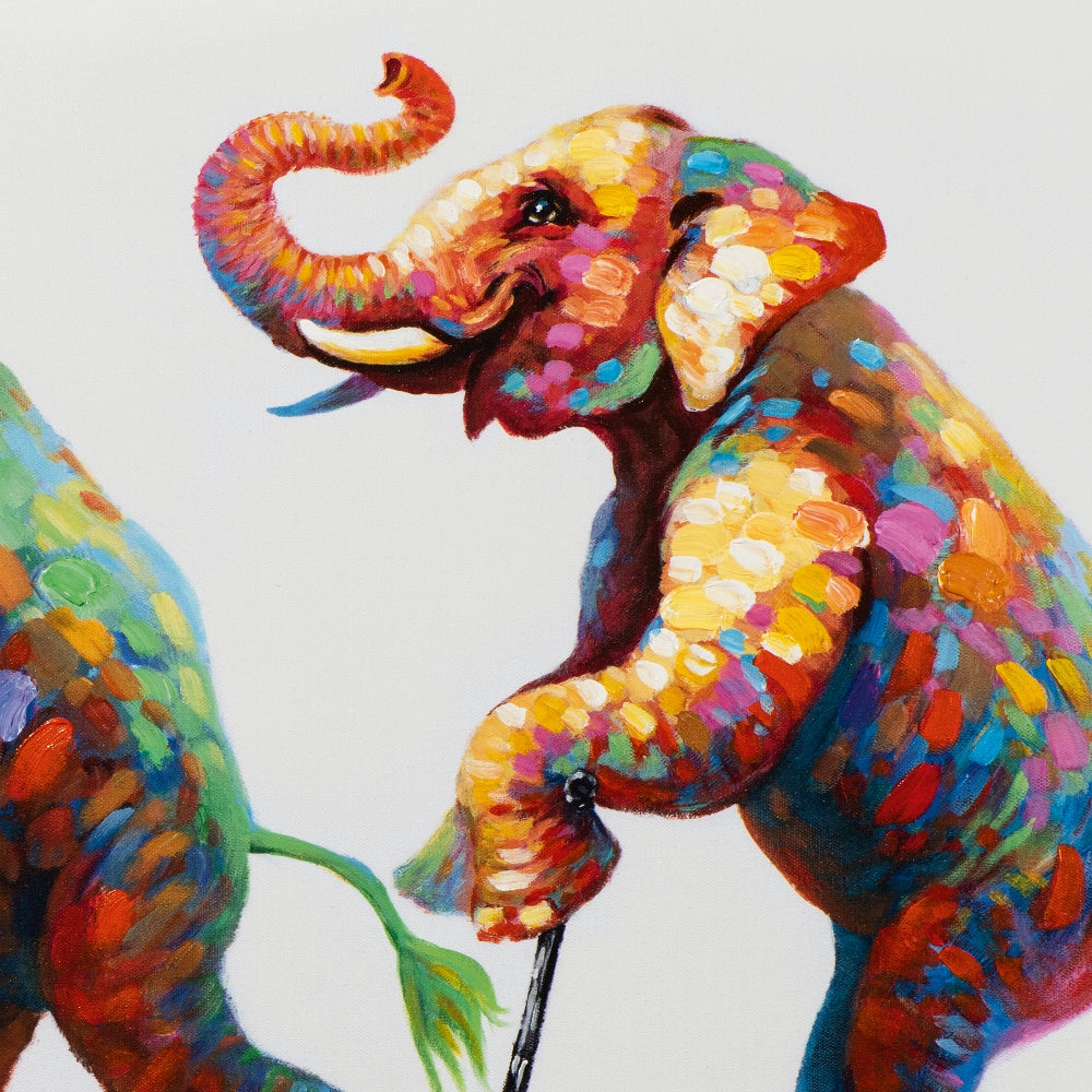 Elefantenpatrouille auf Rollern