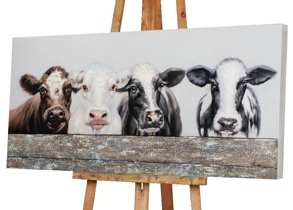 Kühe hinter dem Zaun