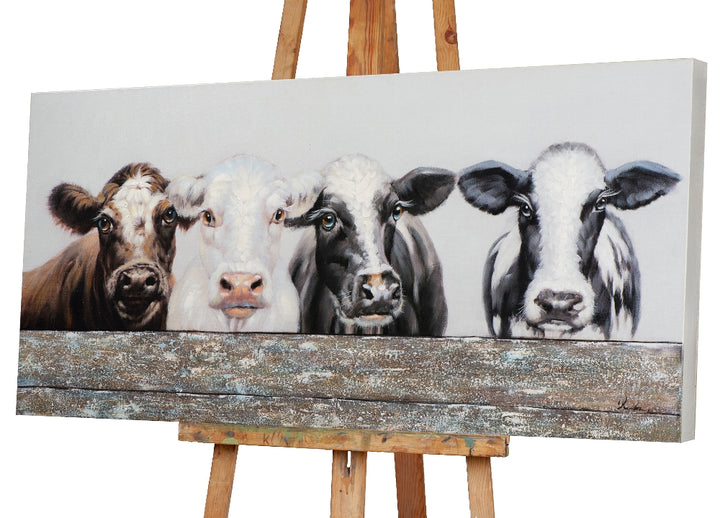 Kühe hinter dem Zaun