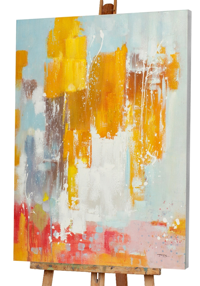 Abstrake Kompostion in Sonnengelb