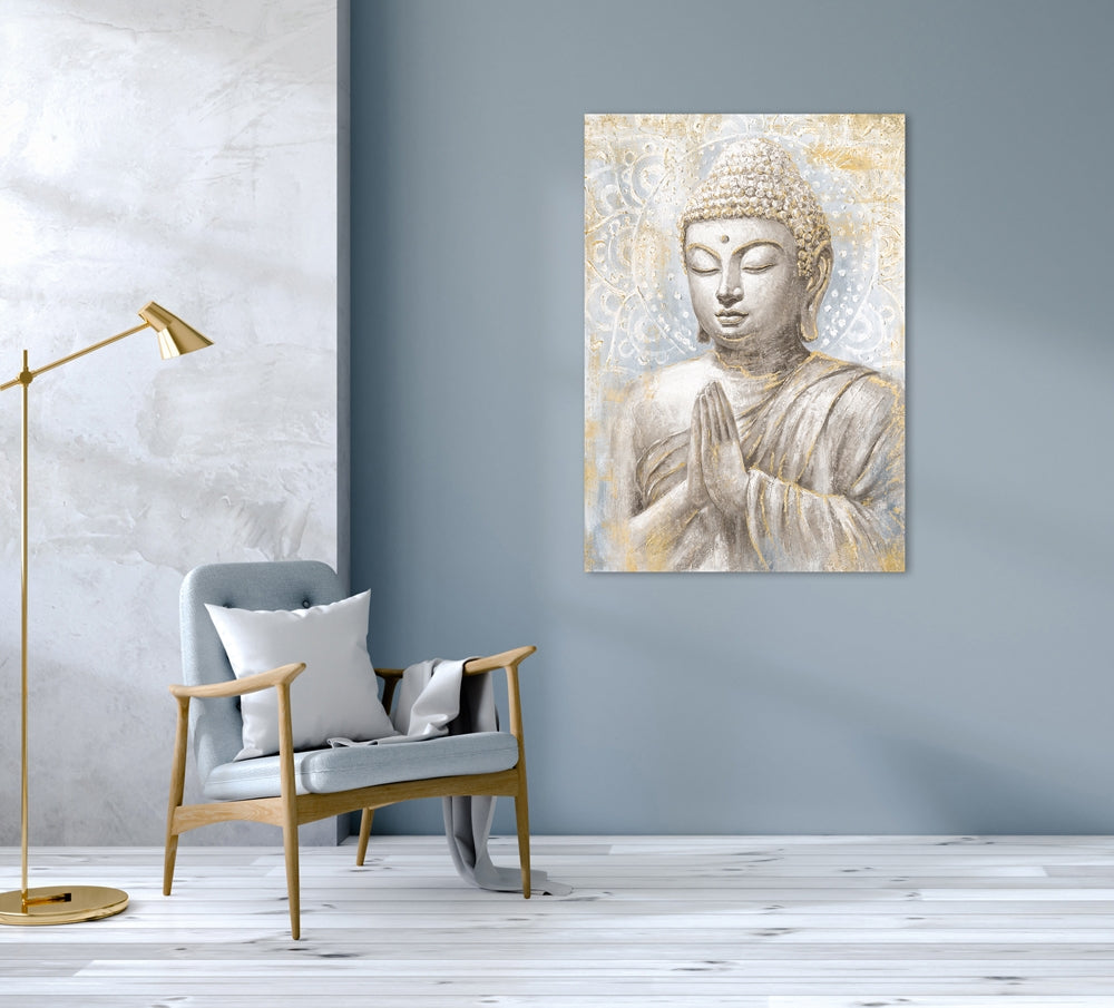 Meditierender Buddha gold