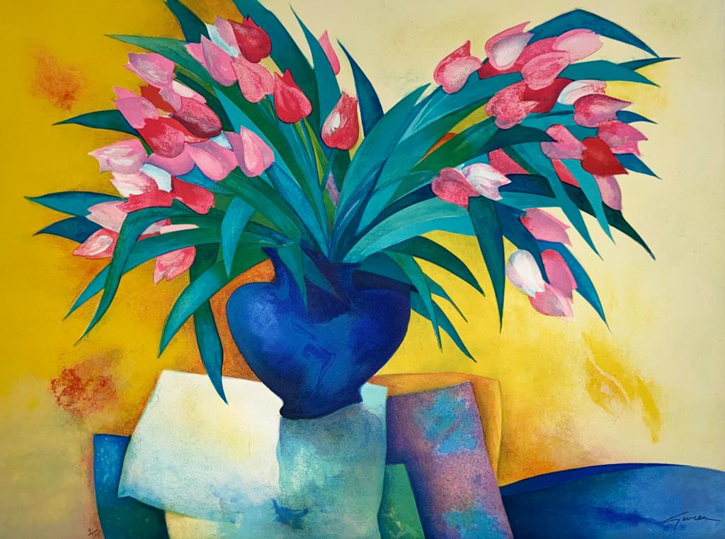 "Bouguet rose" | Claude Gaveau