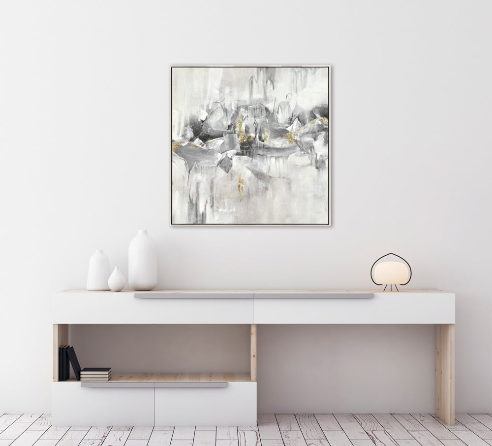 Moderne Farbmelodie in Blaugrau