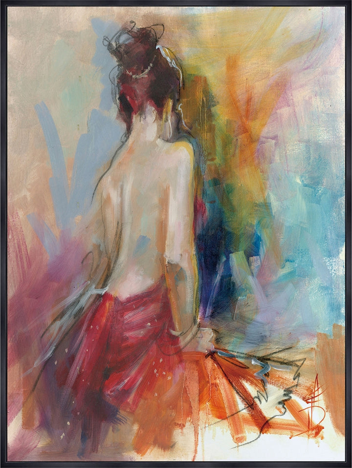 Modern colorierter Akt