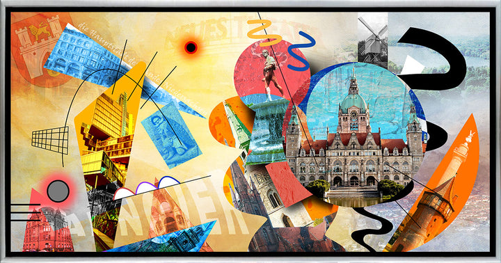 Abstraktes Hannover Collage