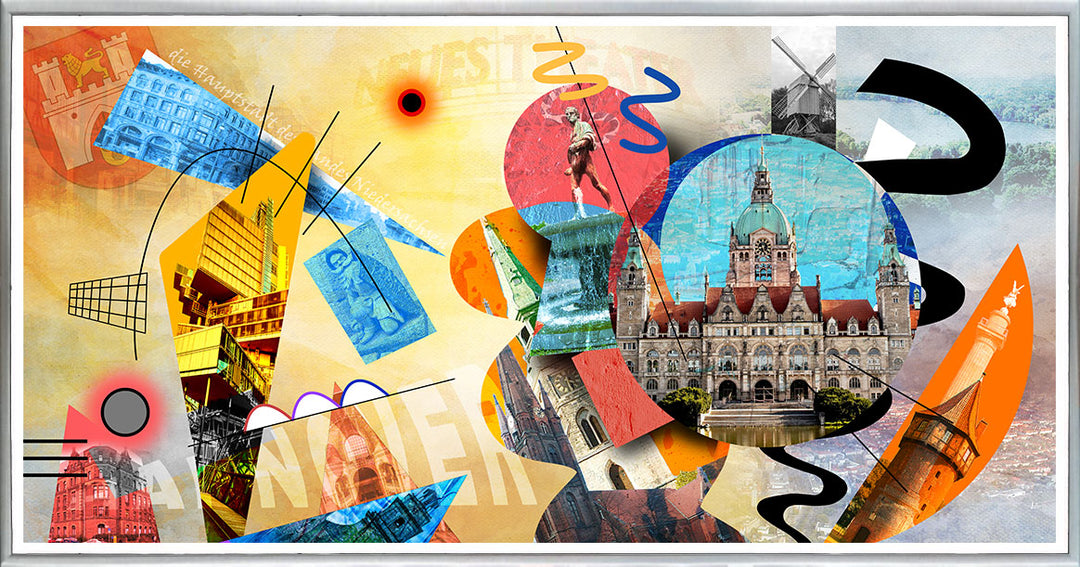 Abstraktes Hannover Collage