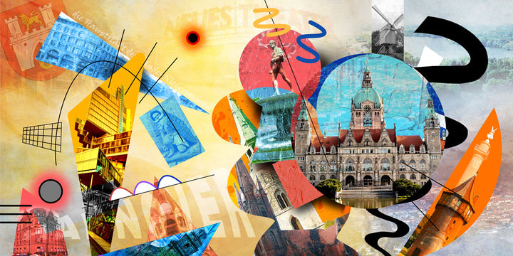 Abstraktes Hannover Collage