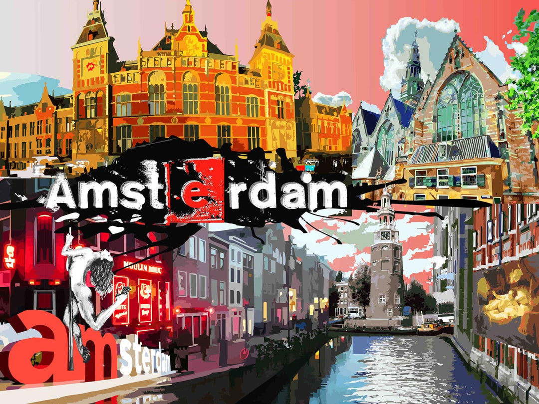 Abstraktes Amsterdam No.1 Collage