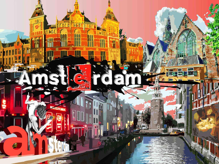 Abstraktes Amsterdam No.1 Collage